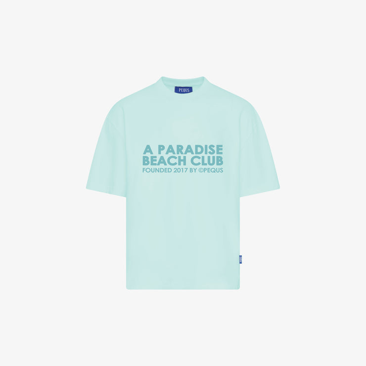 Pequs A Paradise Beach Club Front Logo T-Shirt