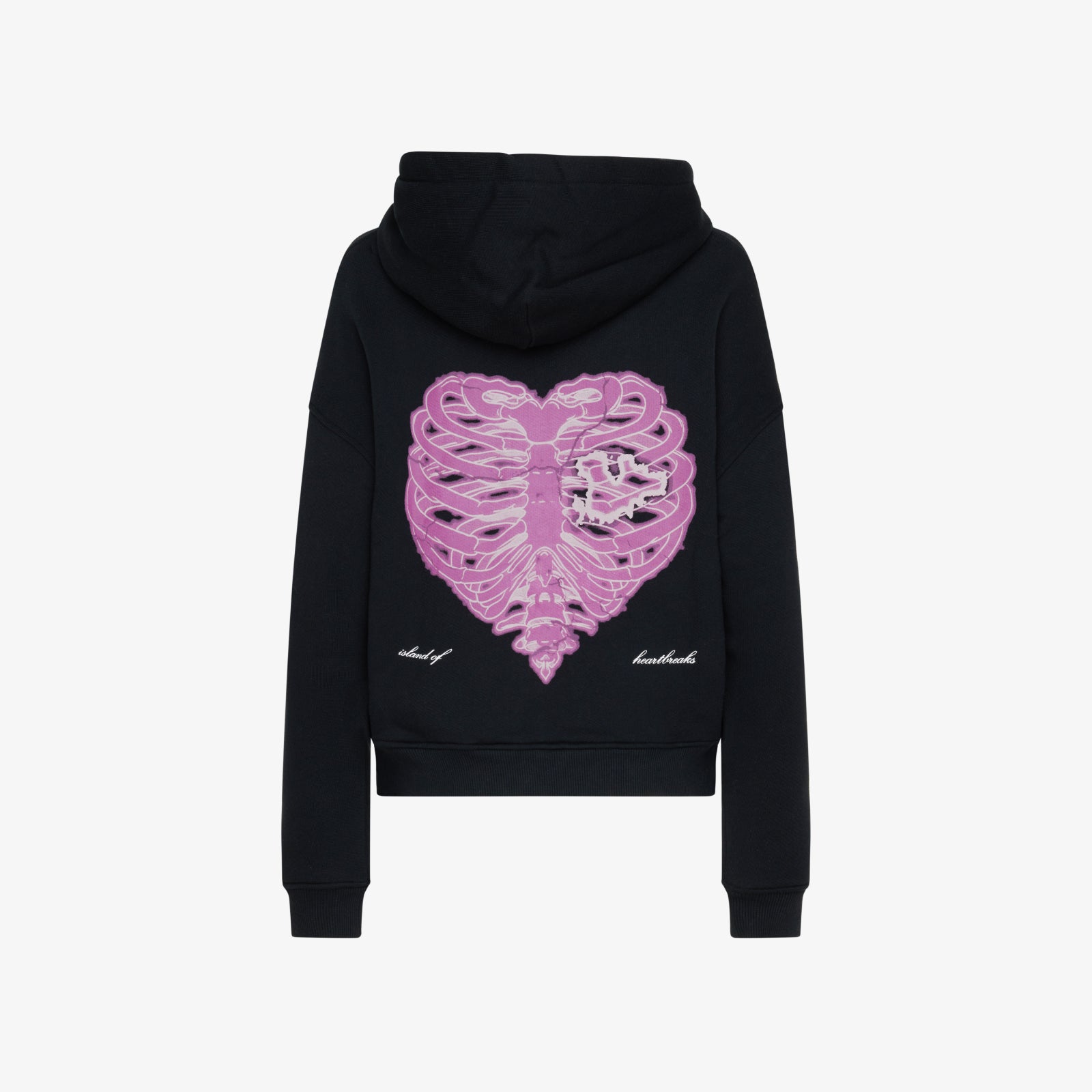 Cropped Island of Heartbreaks Pink Hoodie