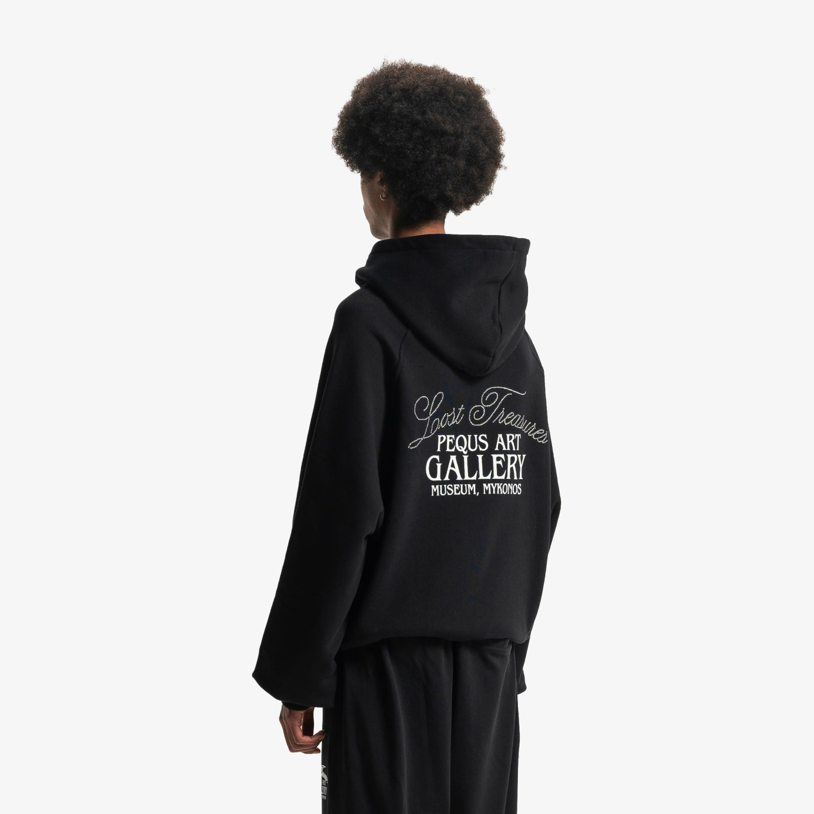 Rhinestone Art Gallery Zip-Hoodie