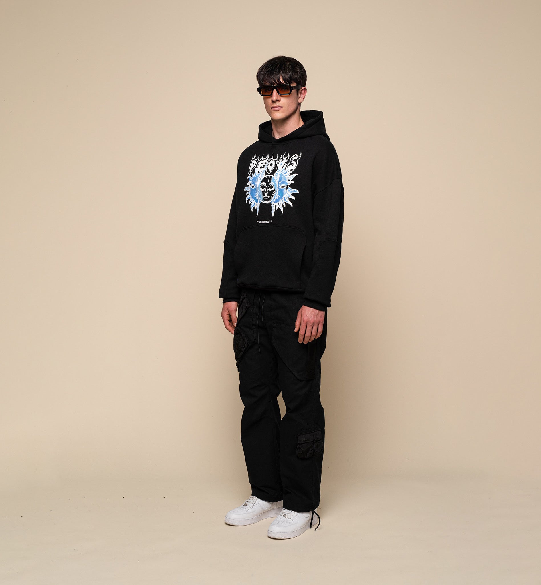 Face The Sun Graphic Hoodie