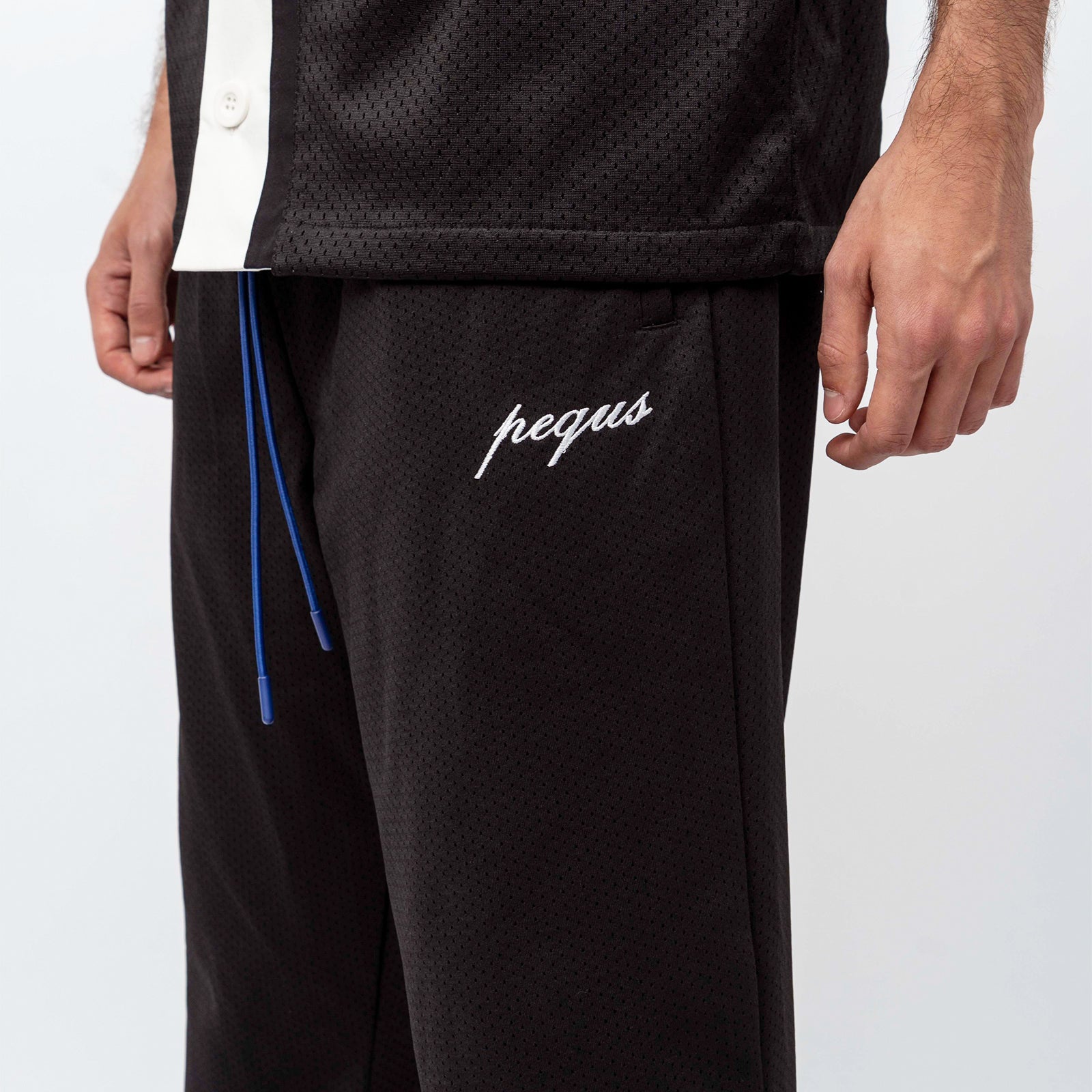 Logo Mesh Pants Black