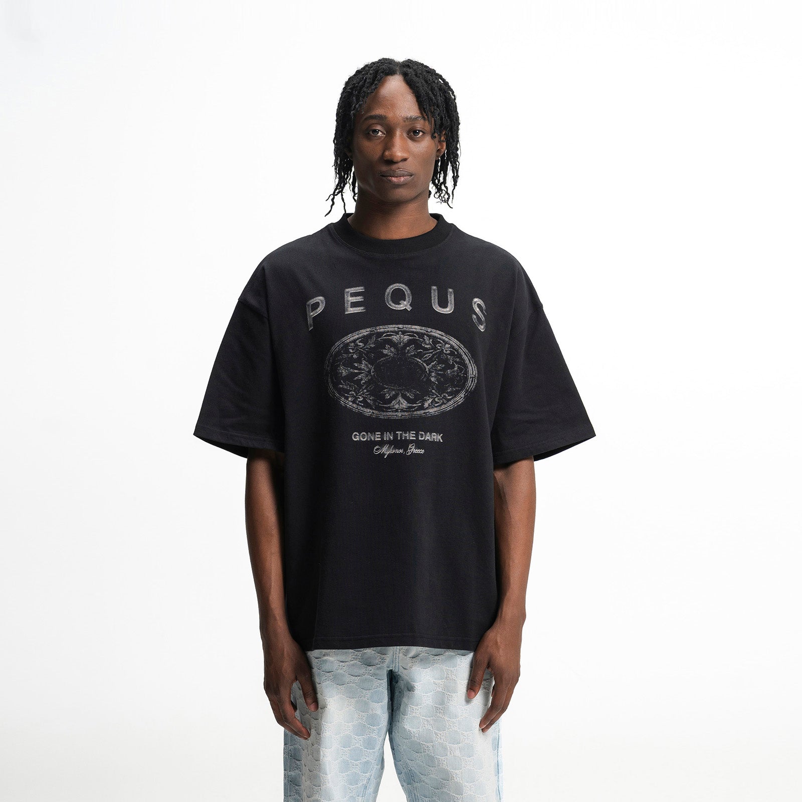 Pequs Faded Emblem Graphic T-Shirt