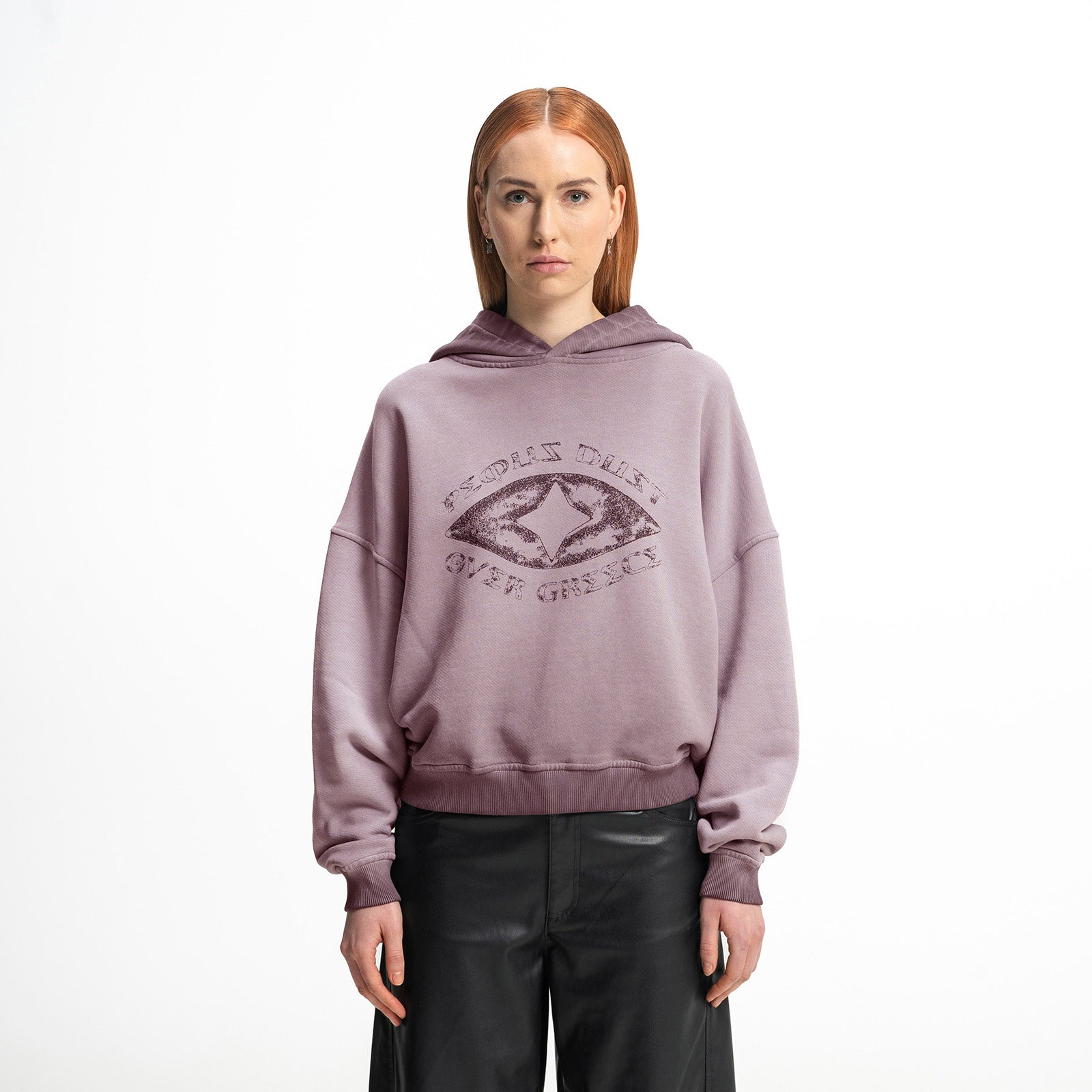 Cropped Astéria Stamp Logo Hoodie