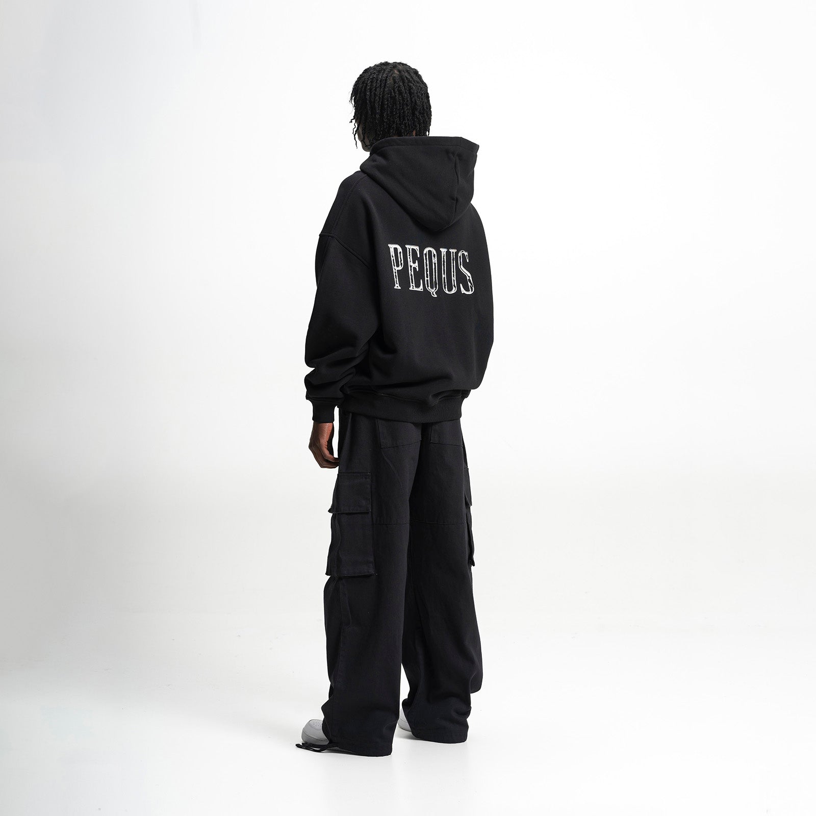 Pequs Back Stamp Logo Zip-Hoodie