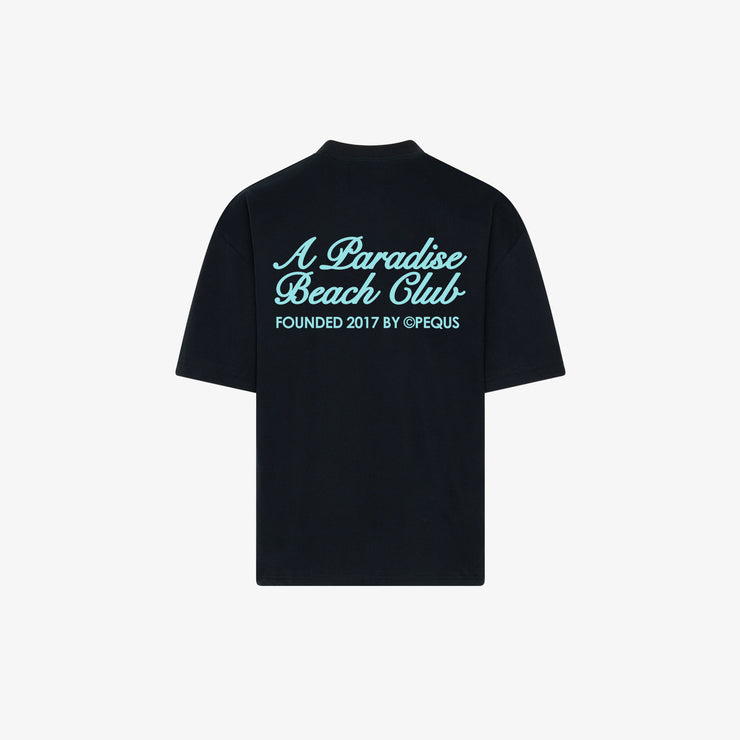 Pequs A Paradise Beach Club Back Logo T-Shirt