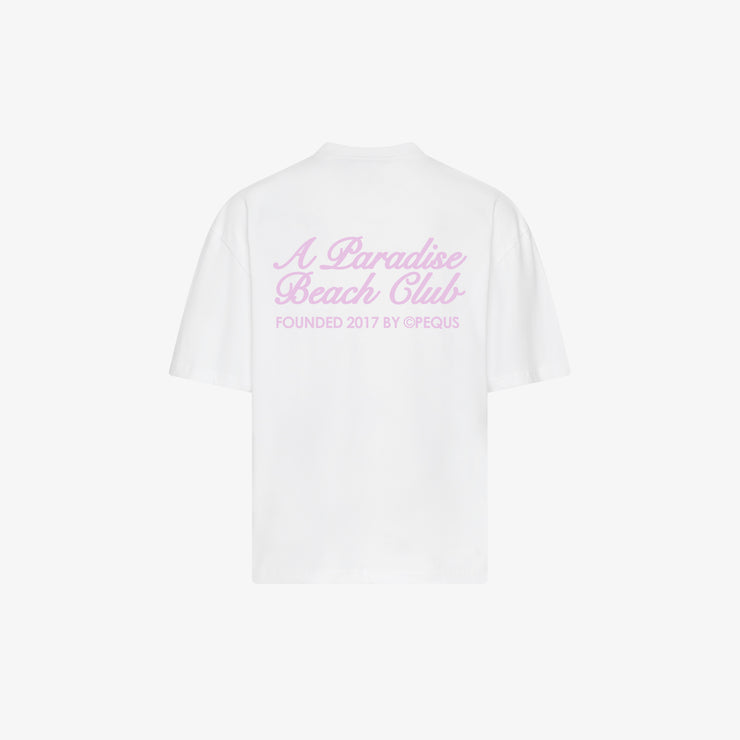 Pequs A Paradise Beach Club Back Logo T-Shirt