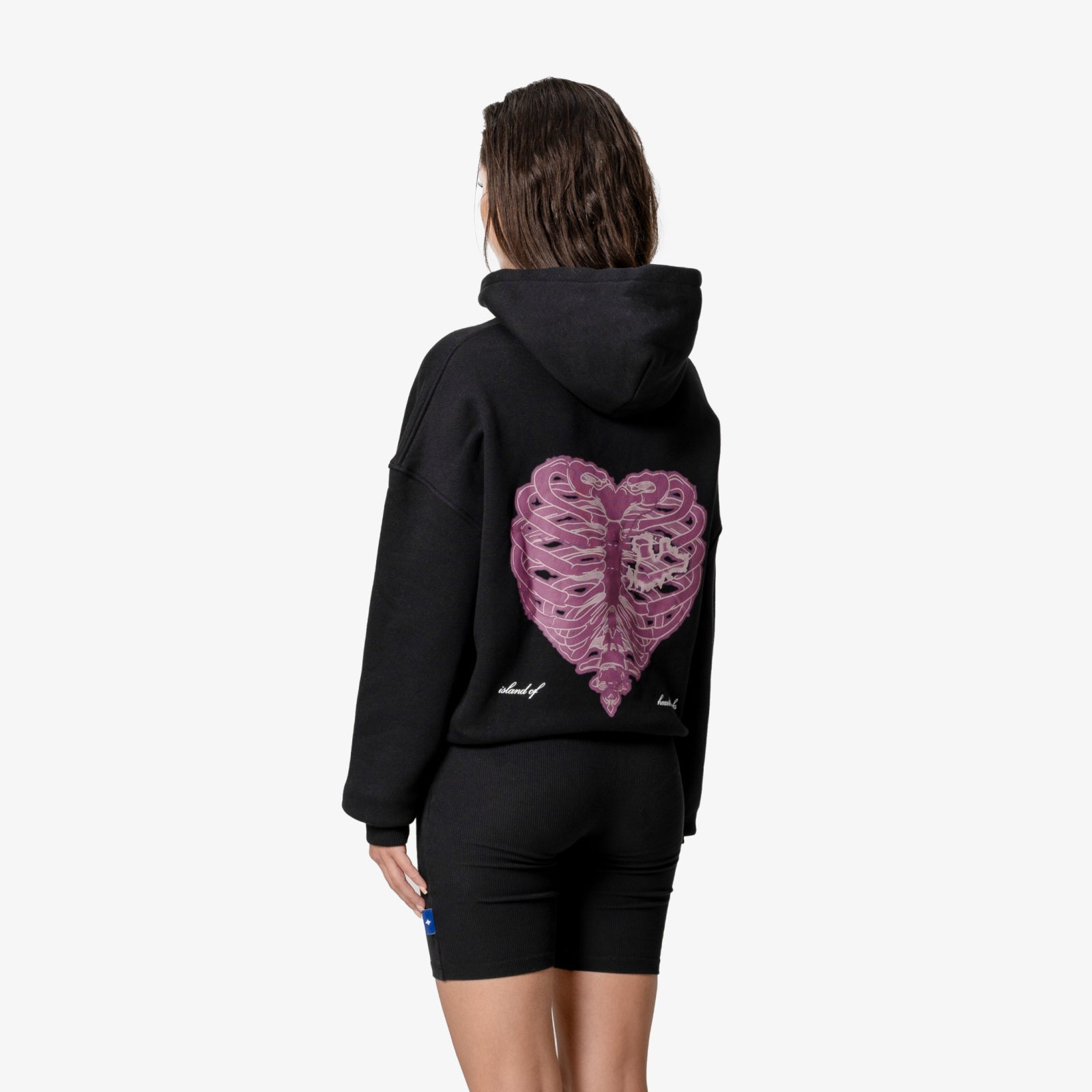 Cropped Island of Heartbreaks Pink Hoodie