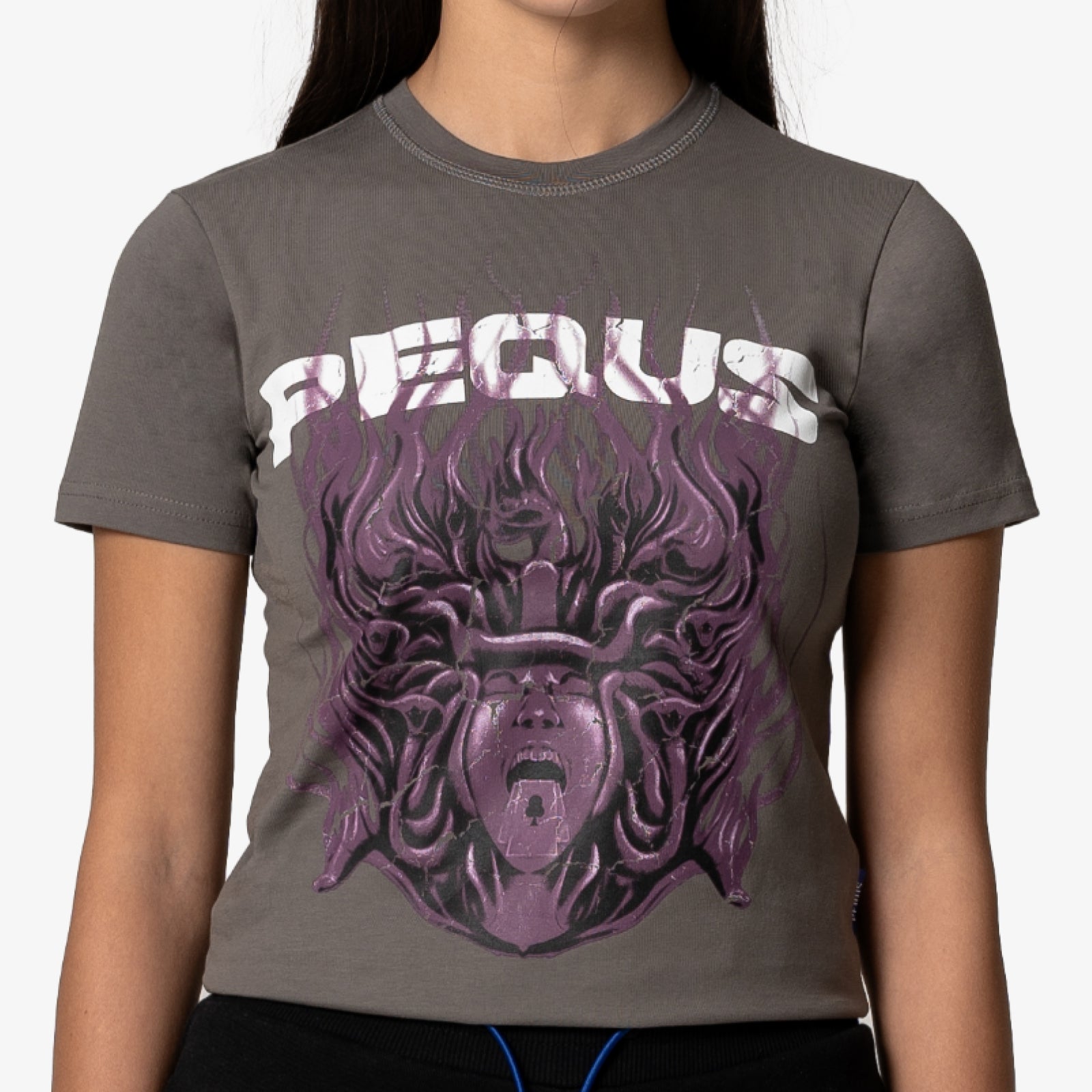Fitted Medusa Graphic T-Shirt