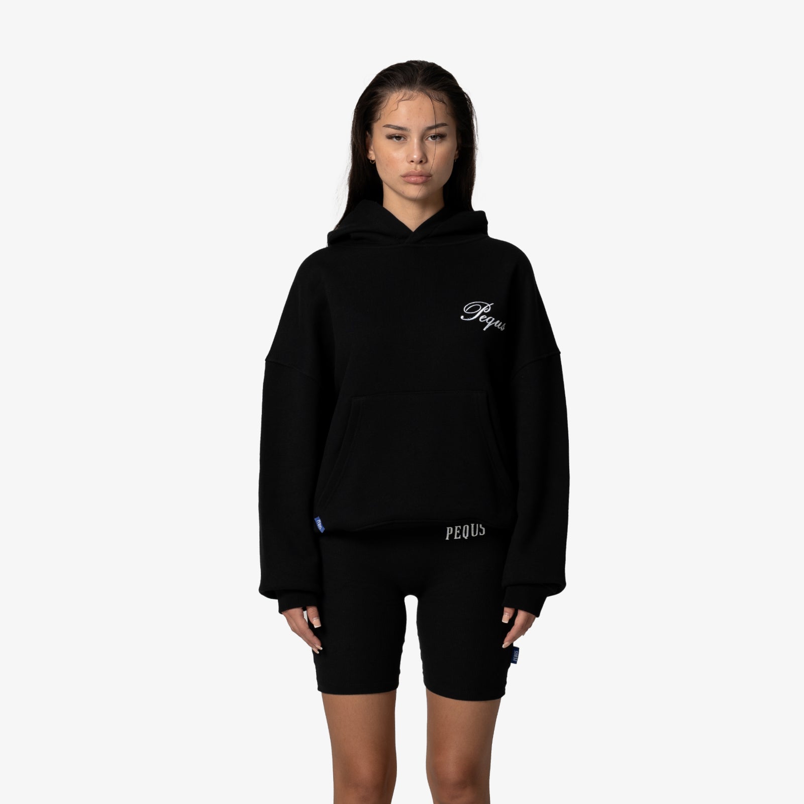 Cropped Handwritten Logo Hoodie