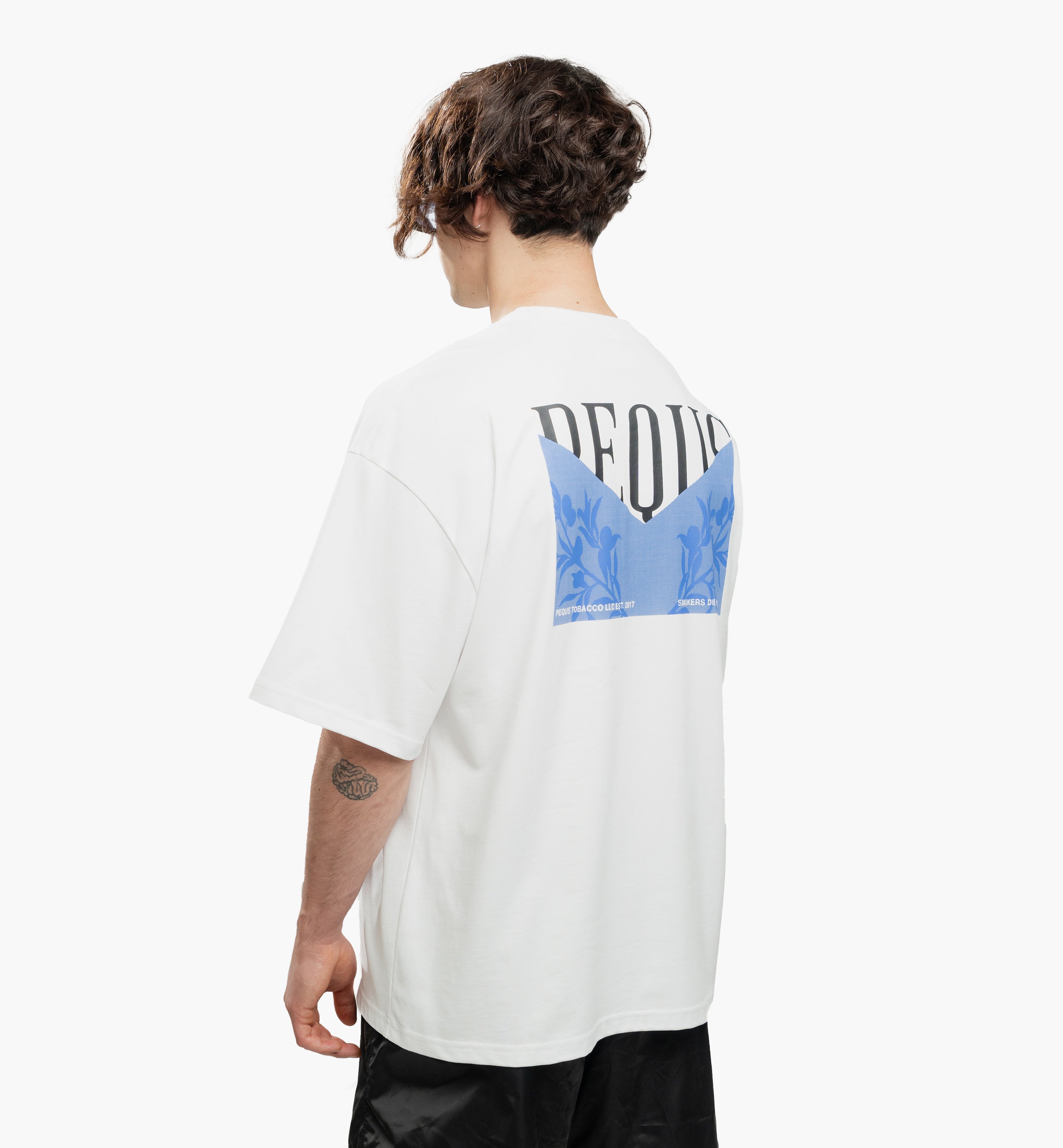  Fumeurs le plus jeune T-shirt bleu